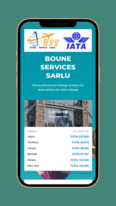 Boune Services Screenshot