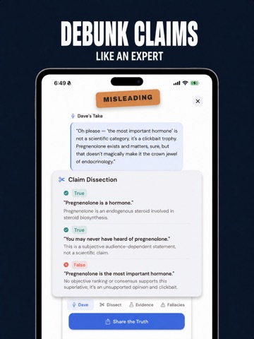 Is This BS? Claim & Fact Check iPad screenshot