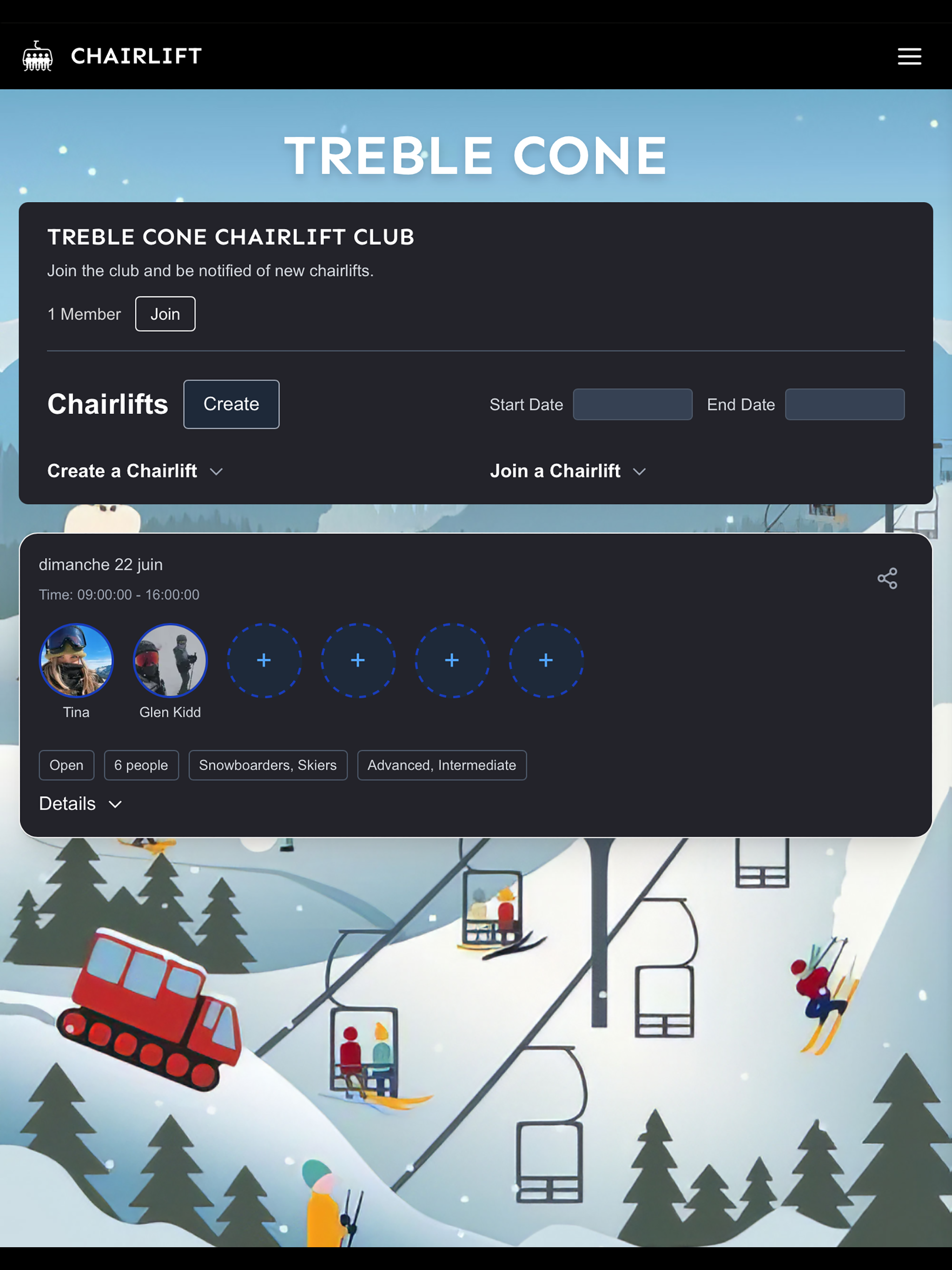 Chairlift App screenshot 8