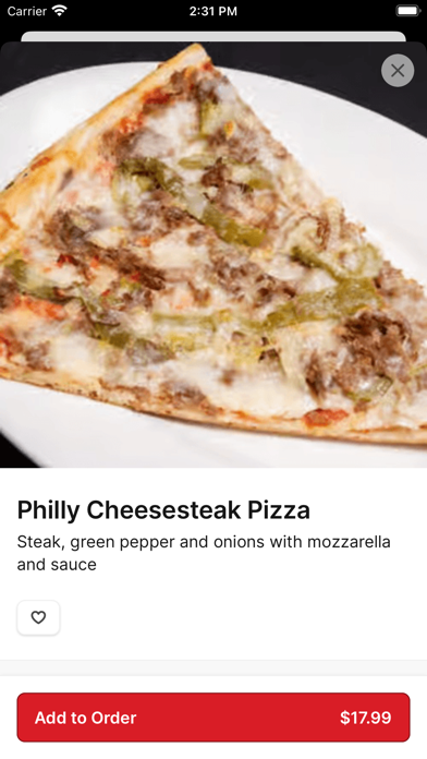 Familia Pizza iPhone screenshot 4 - Food & Drink app