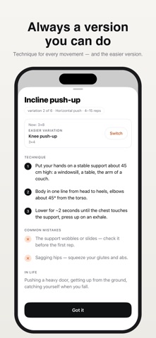 Dredfit: Bodyweight Workouts Screenshot 5 of 10