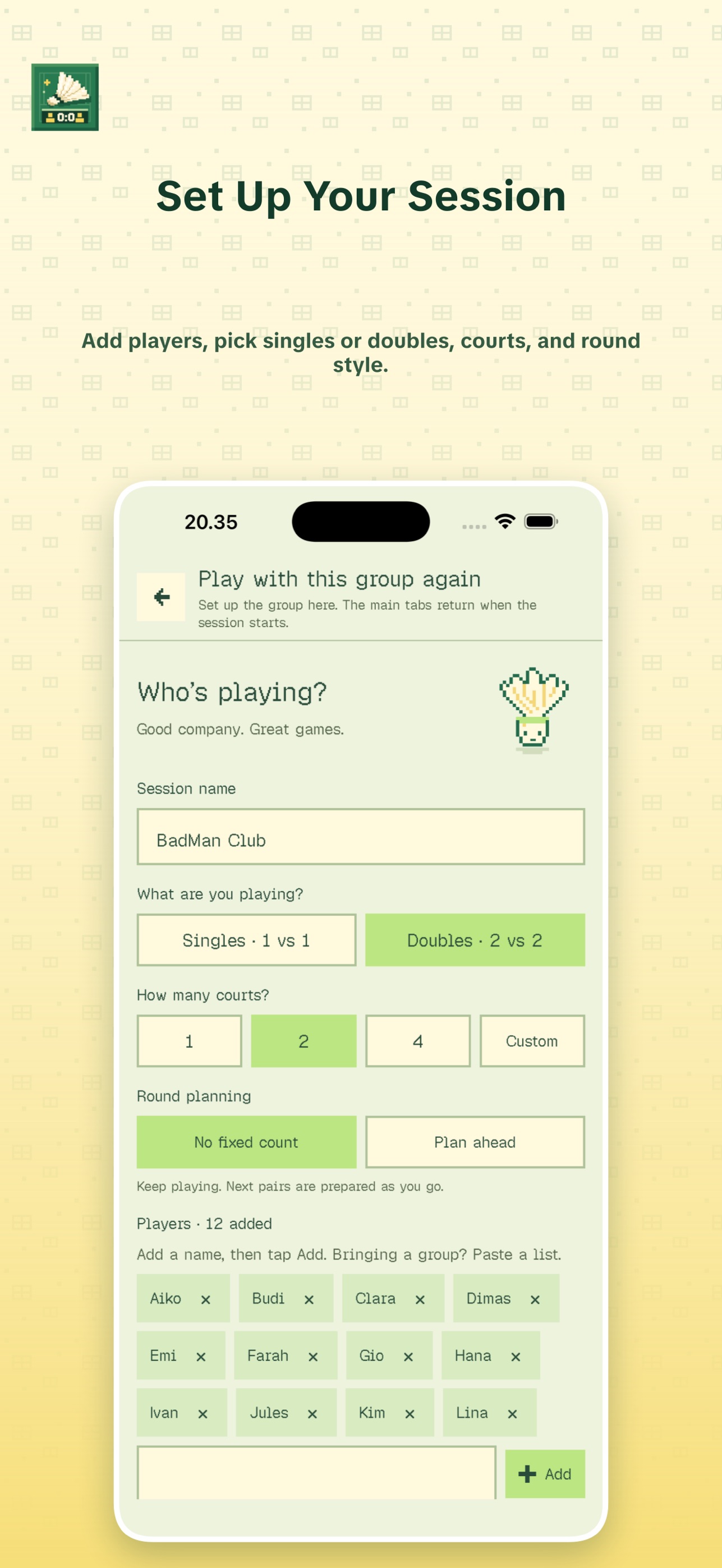 Screenshot 2 of BadMan: Badminton Manager