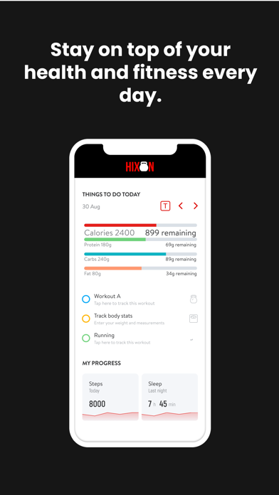 Hixon Fitness Screenshot