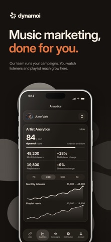 Dynamoi: Music Marketing Screenshot 1 of 6