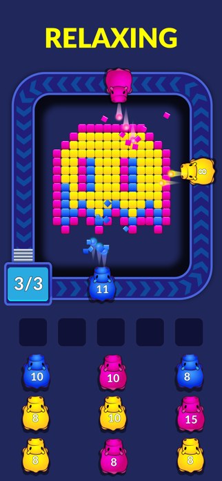 Pixel Blast: animal block flow Screenshot 1 of 8