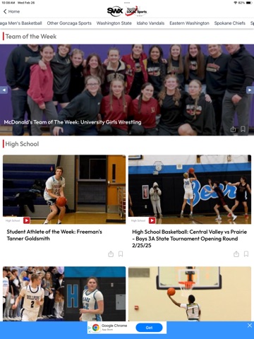 SWX Local Sports iPad screenshot