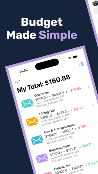 Ezenvelopes screenshot