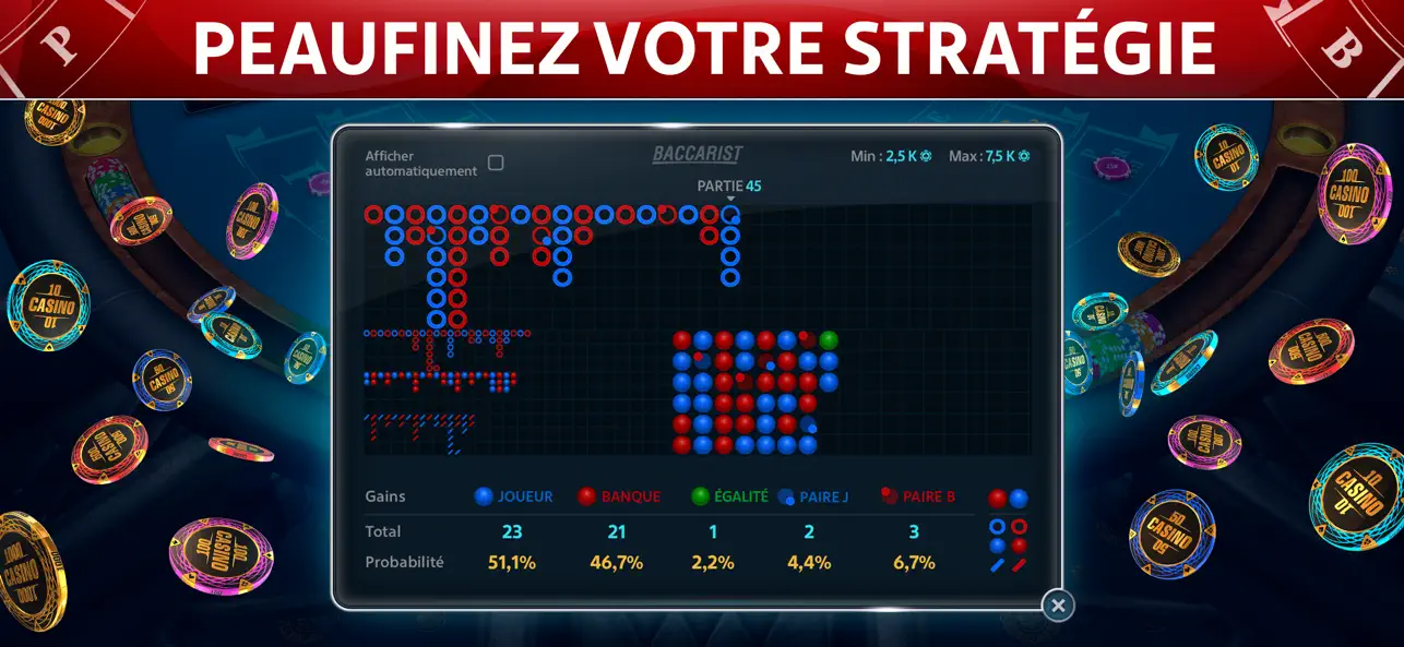 Screenshot #3 pour Baccara en ligne: Baccarist