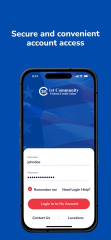 1st Community FCU iPhone screenshot
