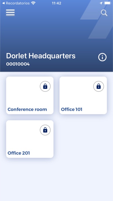 Dorlet Mobile Access Screenshot