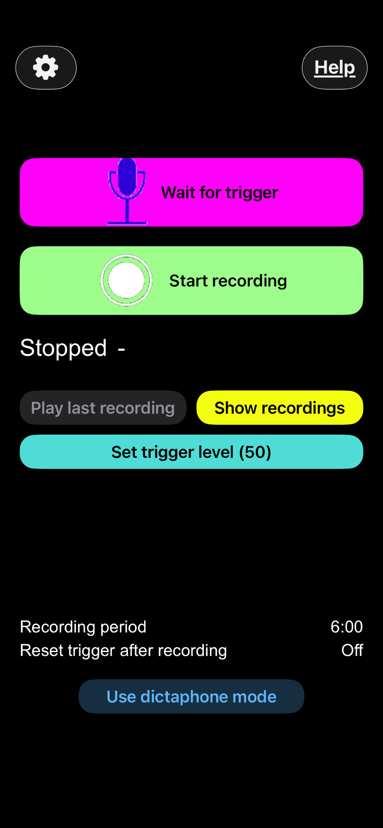 Audio Recorder with Trigger
