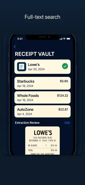 Receipt Vault: Scan & File screenshot 3