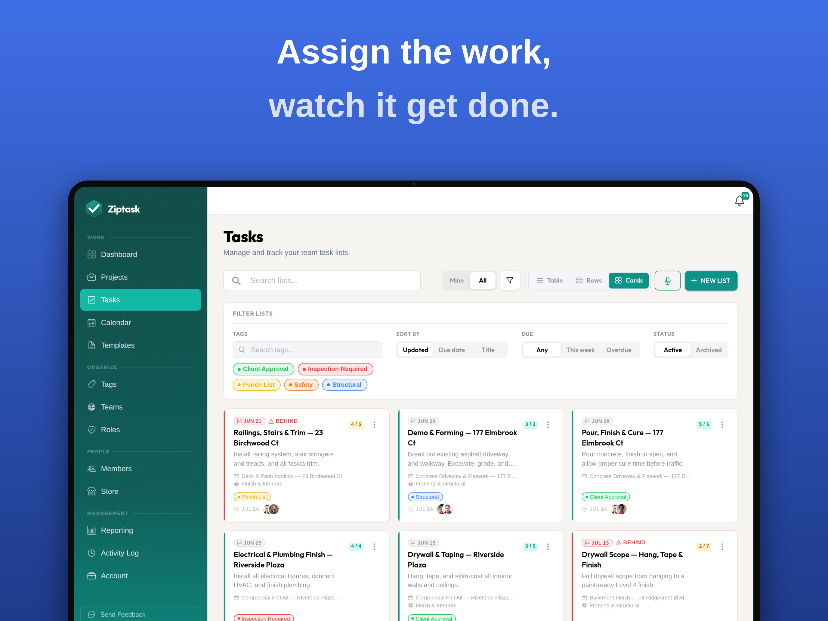Ziptask: Team Task Checklist screenshot 14