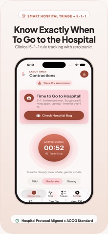 Contraction & Labor Timer: Log Screenshot 2 of 5