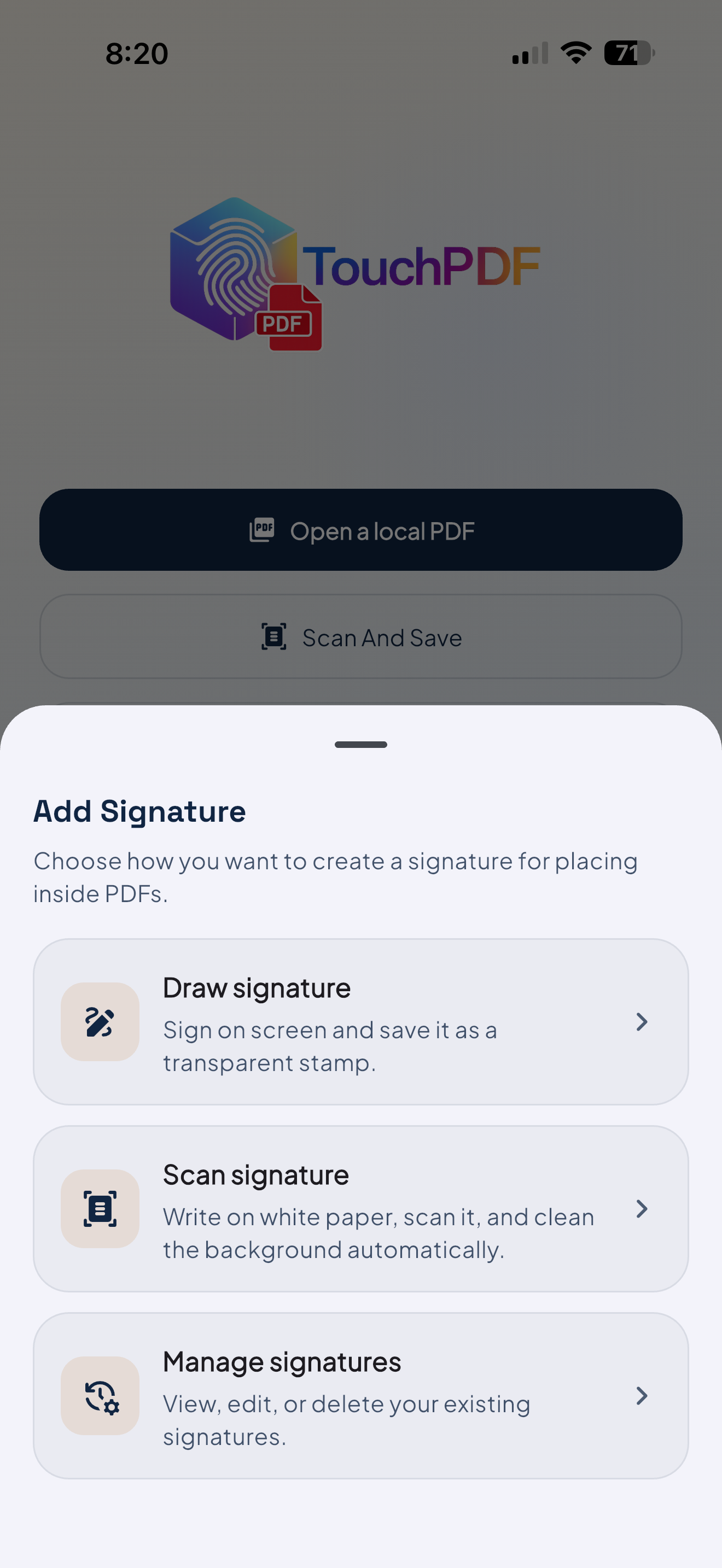 TouchPDF screenshot 4