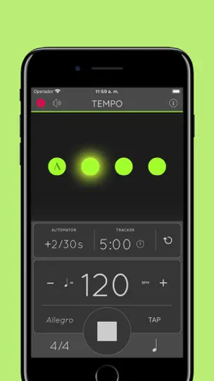 Captura de pantalla de Metrónomo: Tempo Lite en iPhone 1