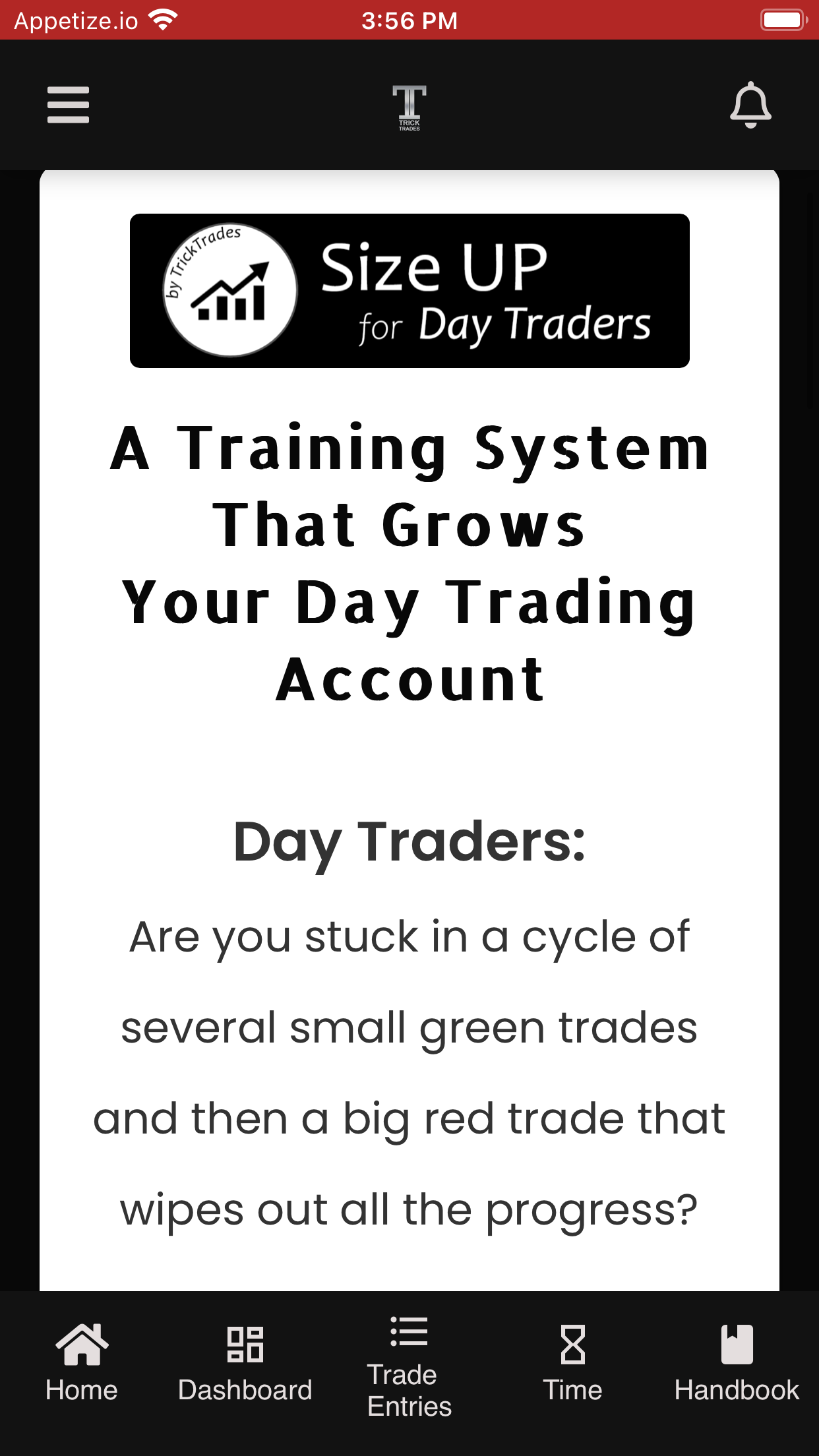 Size UP! for Day Traders