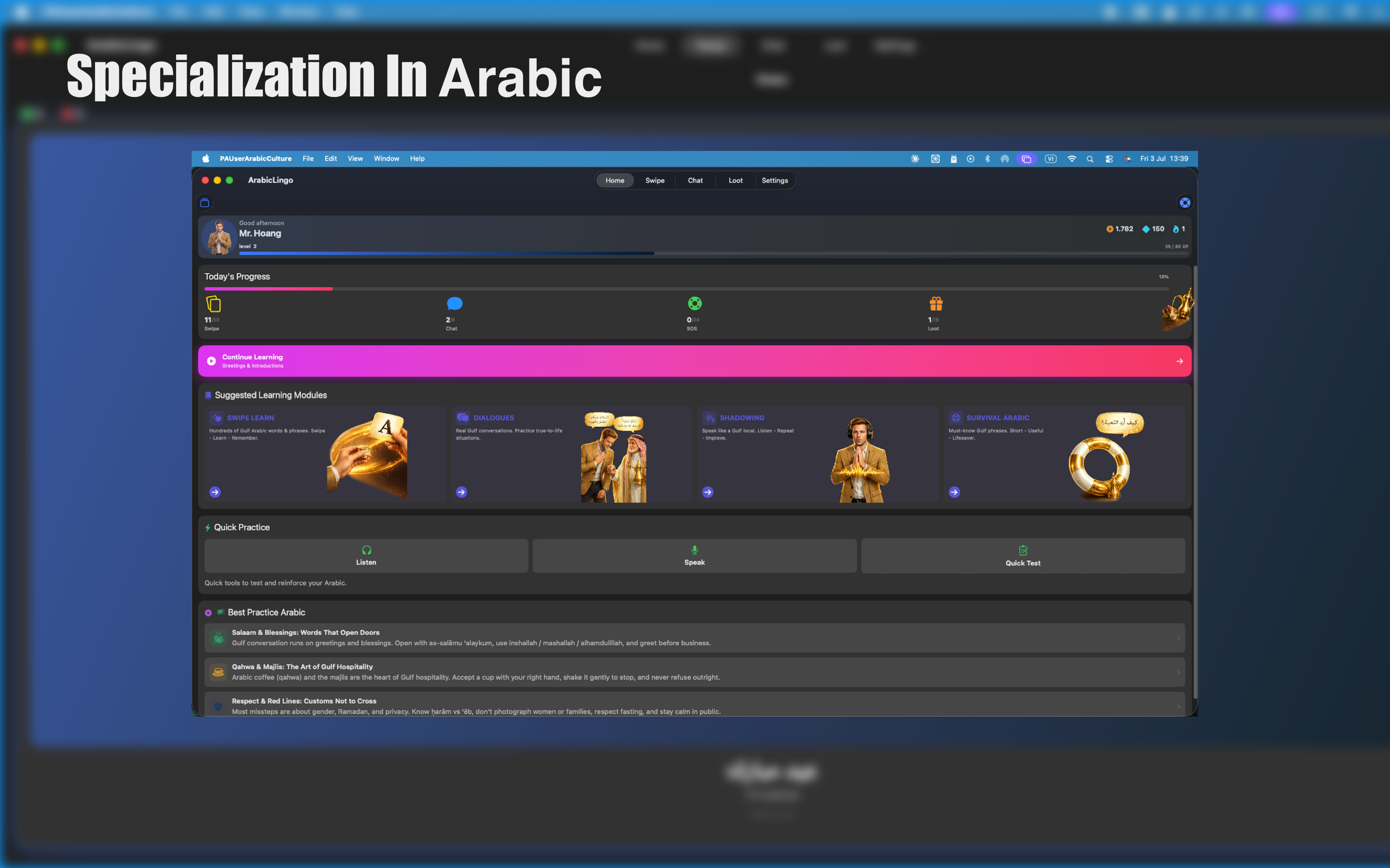 ArabicLingo: Gulf Arabic screenshot 17
