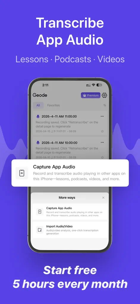 Geode: Transcripción y Notas - App de Productividad | MWM