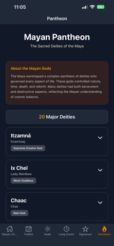 Mayan Charts screenshot