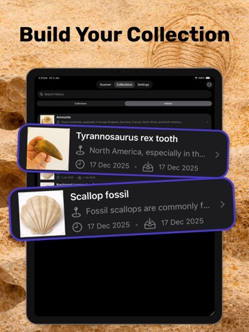 Fossil Identifier & Rock ID iPad screenshot