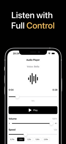 Text to Speech AI – VoiceText iPhone screenshot