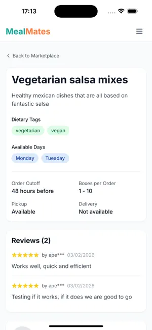 MealMates - Local Meal Prep screenshot 2