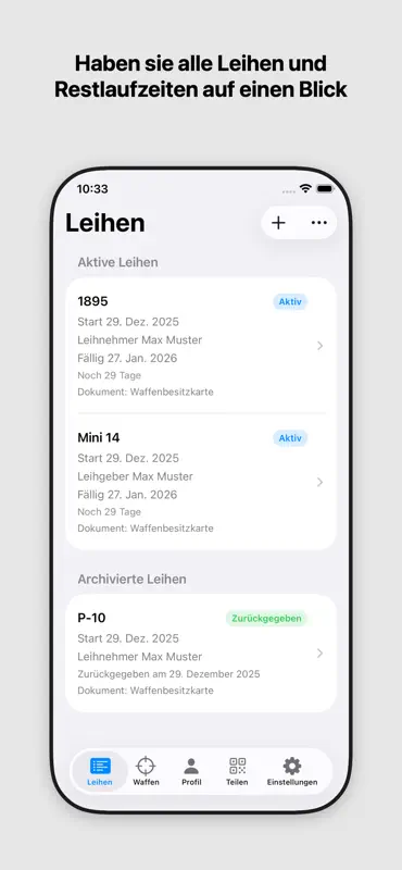 Waffenleihschein screenshot 1 of 6