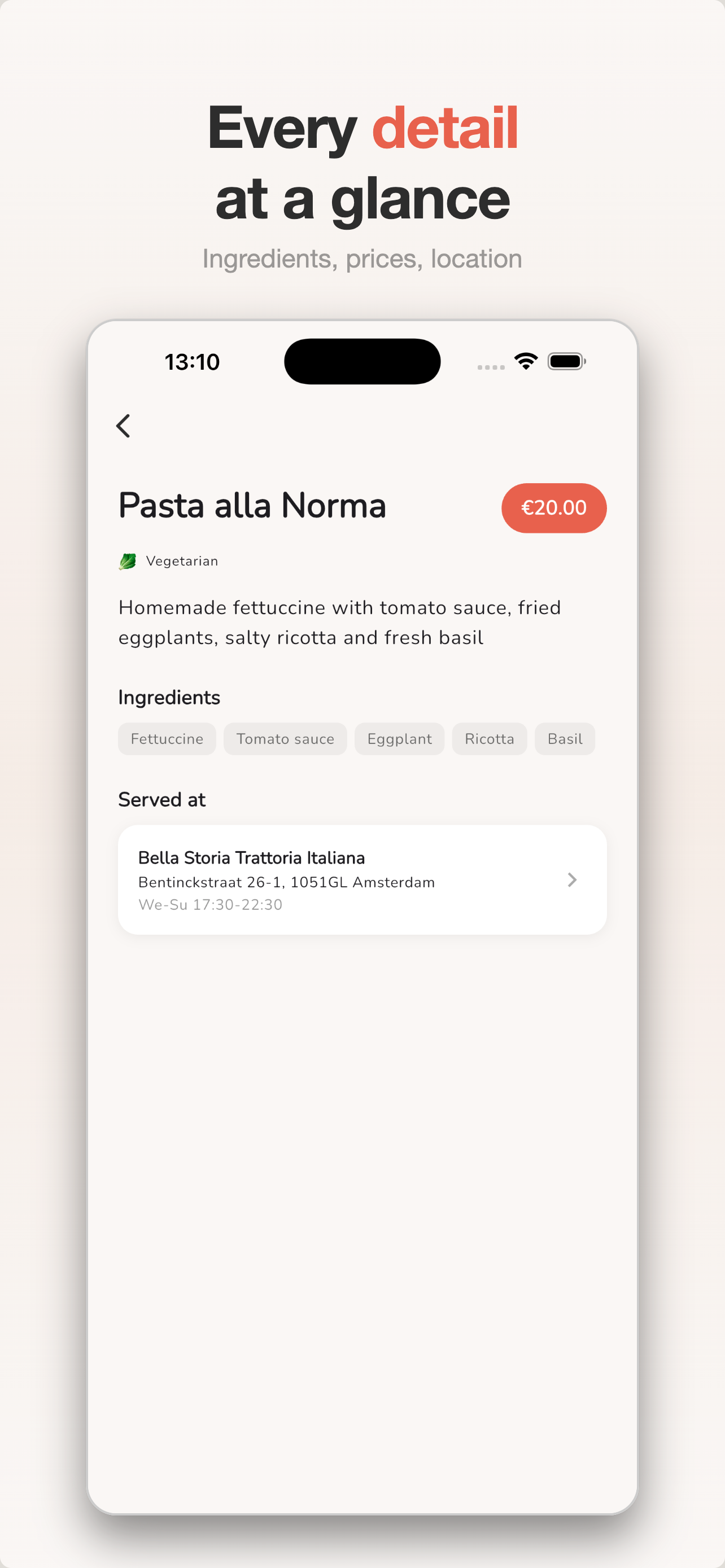 Paesti: Restaurants by Dish screenshot 5