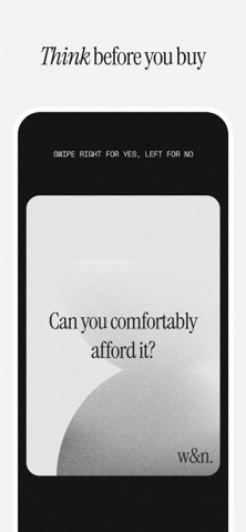 Wants & Needs: Shop Mindfully iPhone screenshot