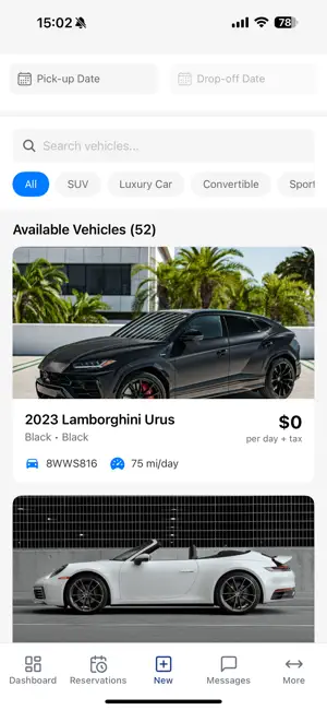 GoLux Car Rentals screenshot 1