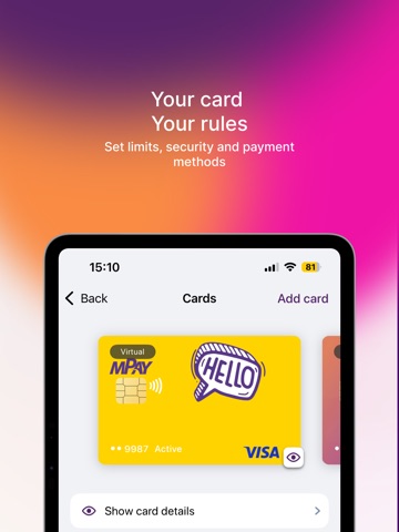 mPay - mobile payments iPad screenshot 4