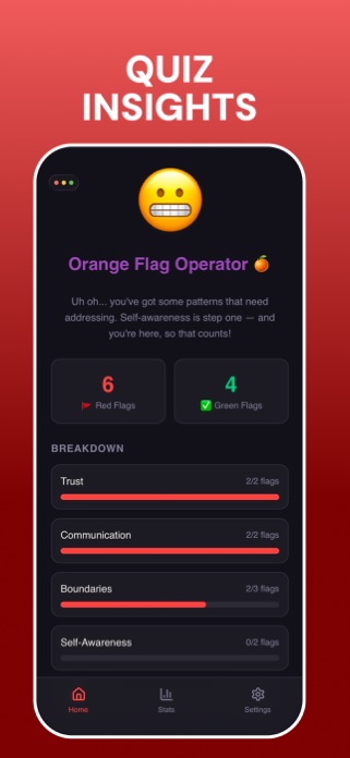 Red Flag Relation Test Screenshot 3 of 4
