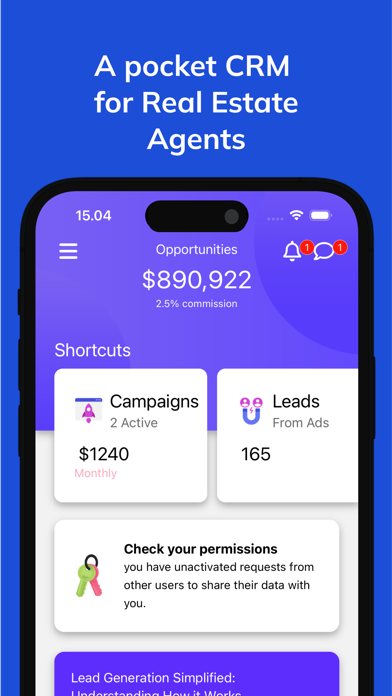 Advertizip | Real Estate Leads iPhone screenshot 2 - Business app