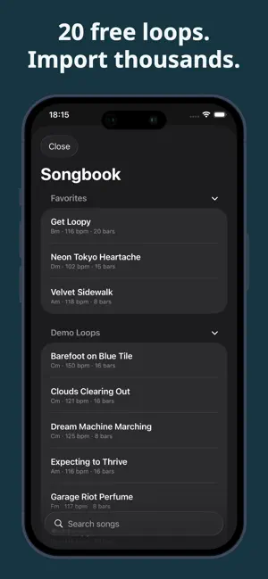 Piano Backing Band – ChartKeys screenshot 3