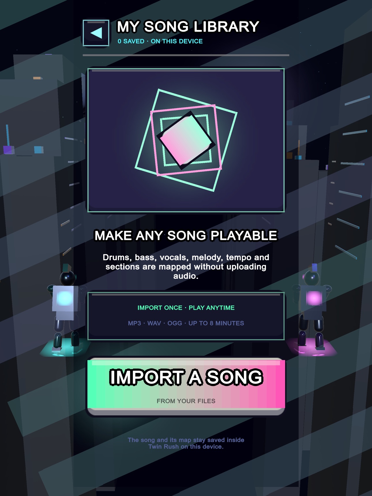 Screenshot 9 of Twin Rush: Neon Beat Hop
