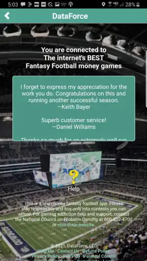 DataForce Fantasy Football screenshot 1