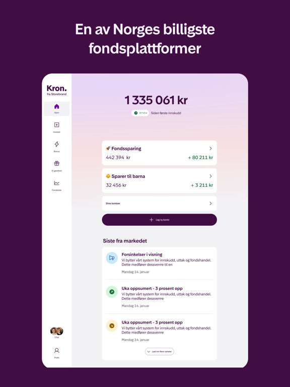 Screenshot #5 pour Kron - Investering for alle