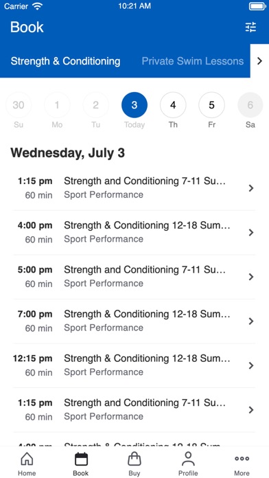 UAC Booking Screenshot