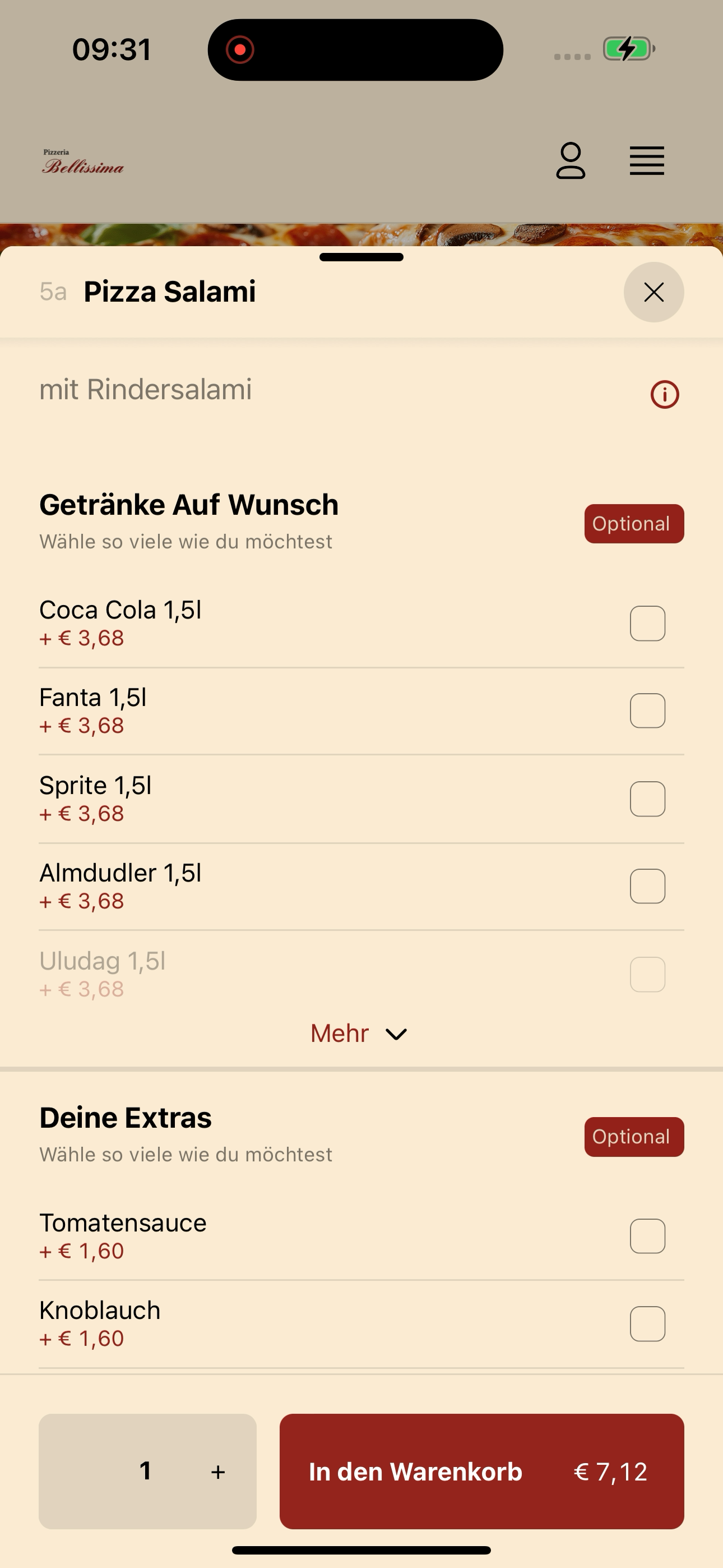 Pizzeria Bellissima screenshot 4