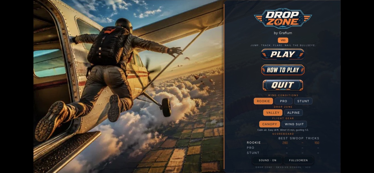 Screenshot 1 of DropZone Skydiving