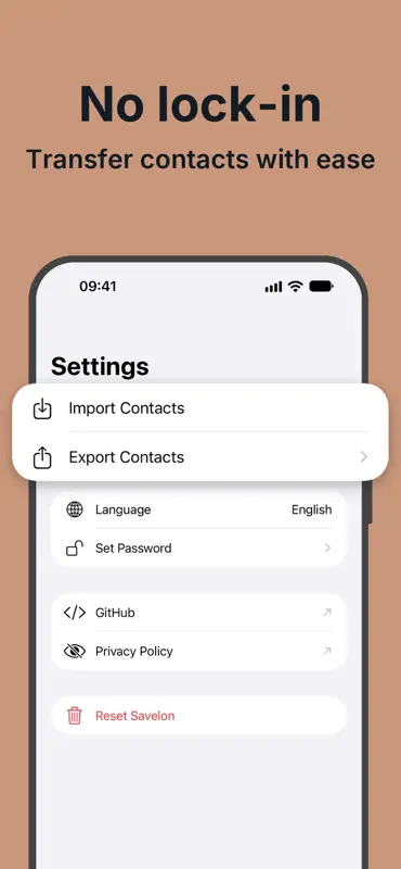 Savelon: Private Contacts screenshot 6 of 6