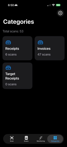 Invoice Monitoring screenshot