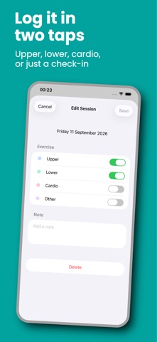 Gym Log: Workout Tracker Screenshot 2 of 3