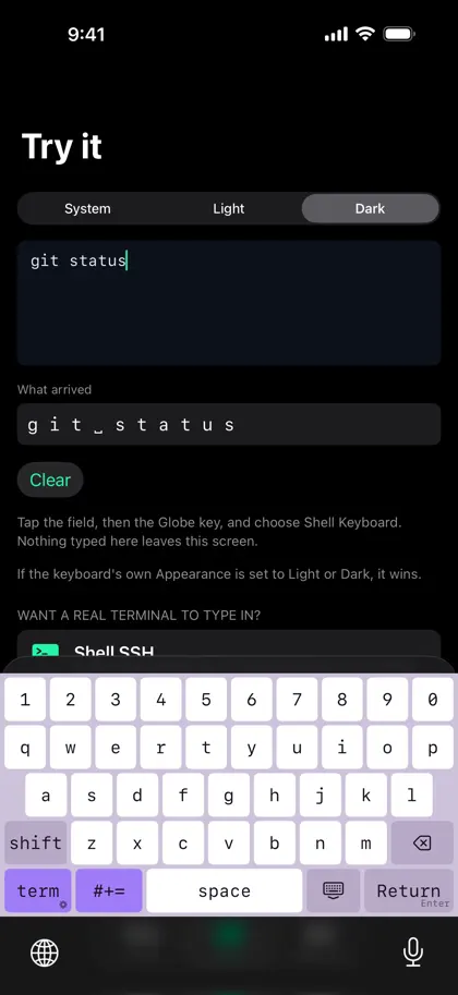 Screenshot 5 von 6 zu Shell Keyboard