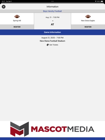 Spring Hill Panther Athletics iPad screenshot