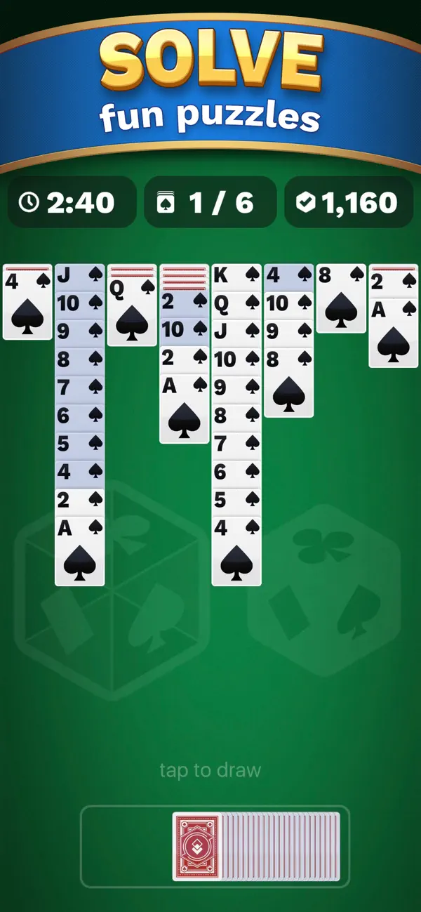Screenshot #1 pour Spider Solitaire Cube
