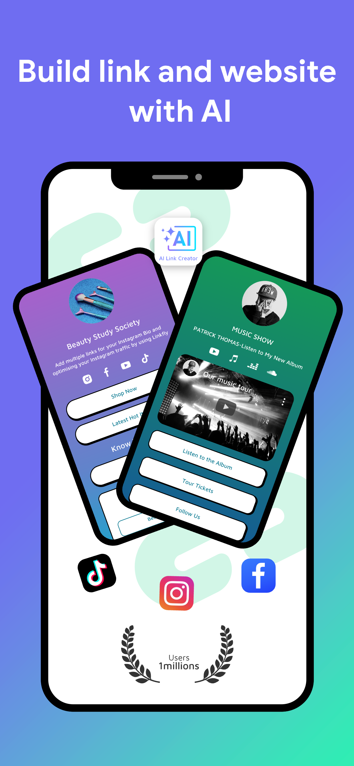 Linkfly: Link Bio Landing Page