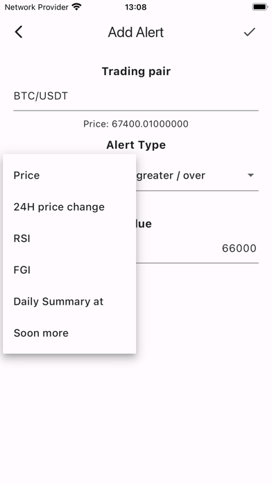 Crypto Alerter Screenshot