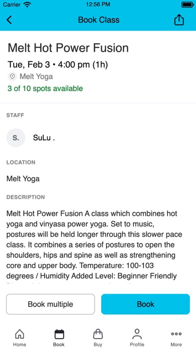 Melt Yoga Studio screenshot
